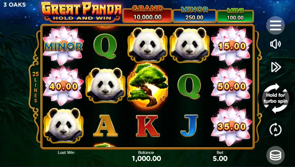 Great Panda slot game at 1xBet Malaysia